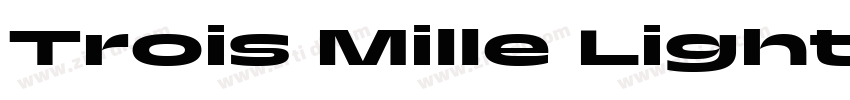 Trois Mille Light 35字体转换